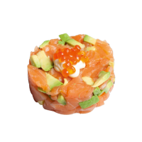 Tartar de Salmón con salsa spicy
