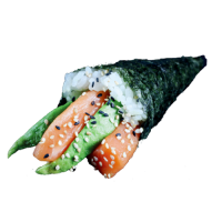 Temaki Salmón con Aguacate