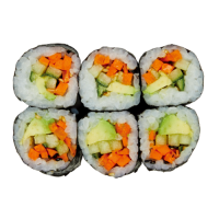 Maki Vegetal con sesamo