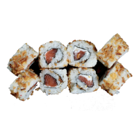 Uramaki Salmón Crujiente con Queso