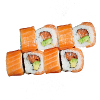 Uramaki especial Salmón con aguacate