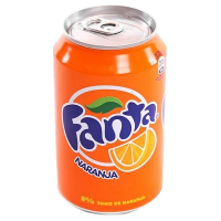 Fanta naranja lata