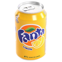 Fanta limón lata