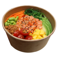 Poke Salmón Tropical crujiente